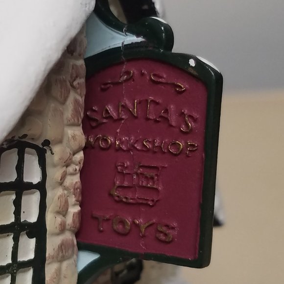 Hawthorn Village Thomas Kinkade Christmas Light Up Santa's Workshop - Picture 3 of 10